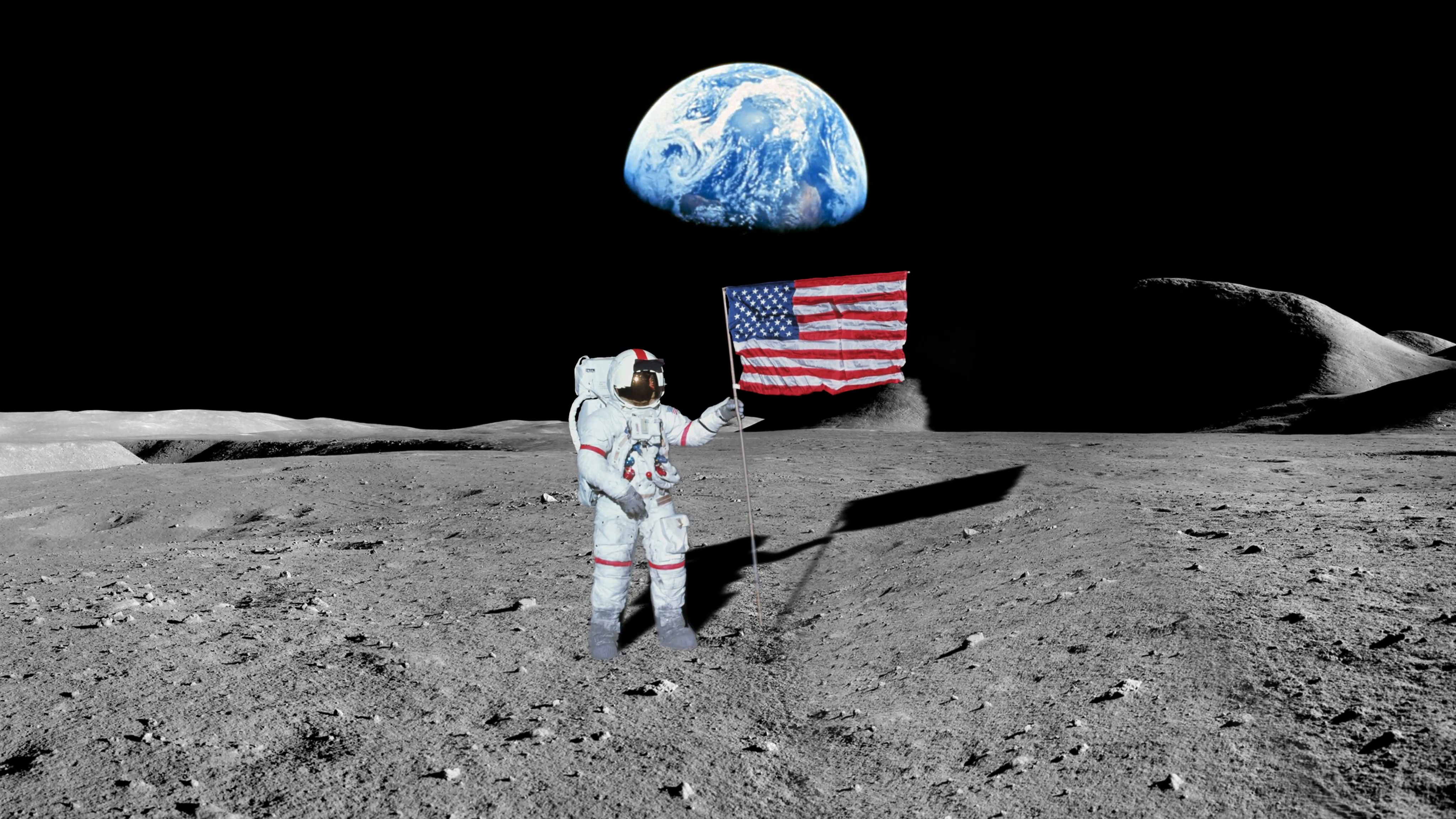 Луна лет сша. Флаг США на Луне. Американцы на Луне. Полет на луну. Американские астронавты на Луне.