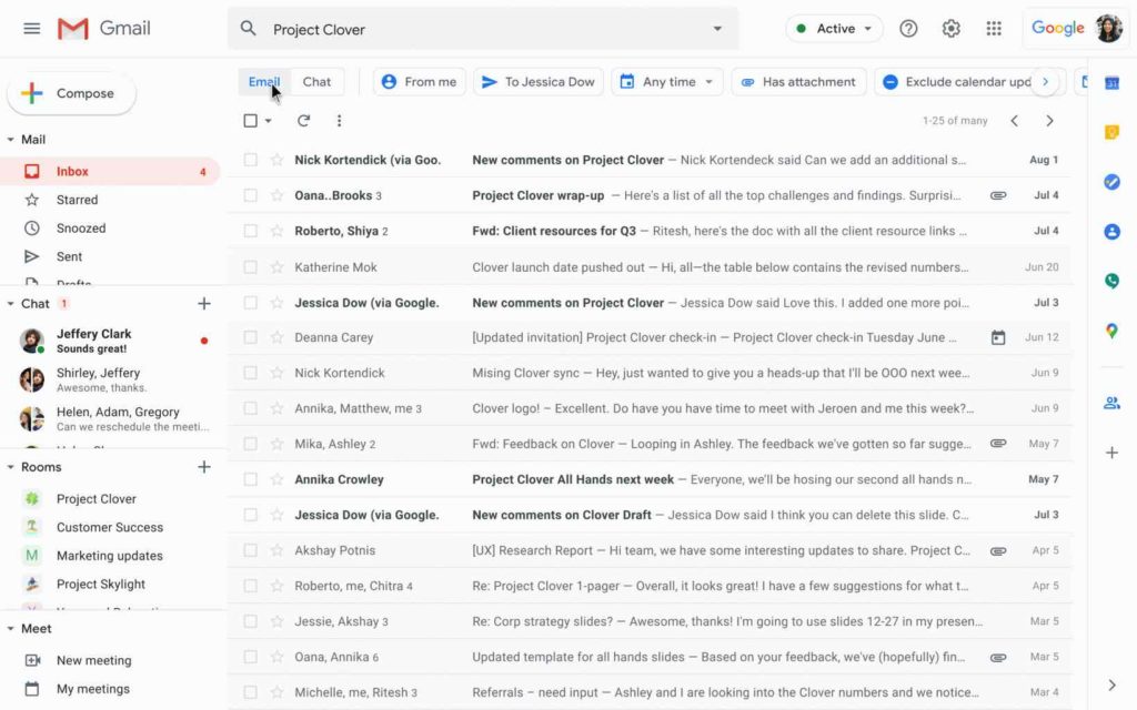 Gmail'de Büyük Tasarım Değişikliği!