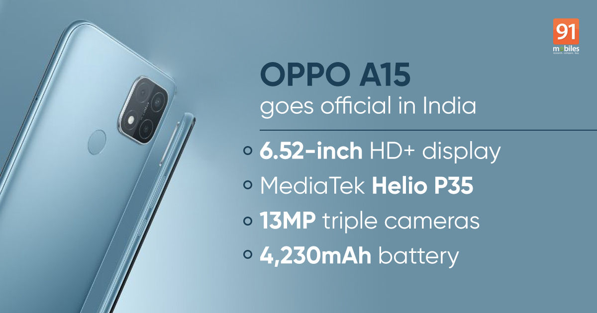 Oppo A15 Tanıtıldı! Fiyat ve Özellikleri!